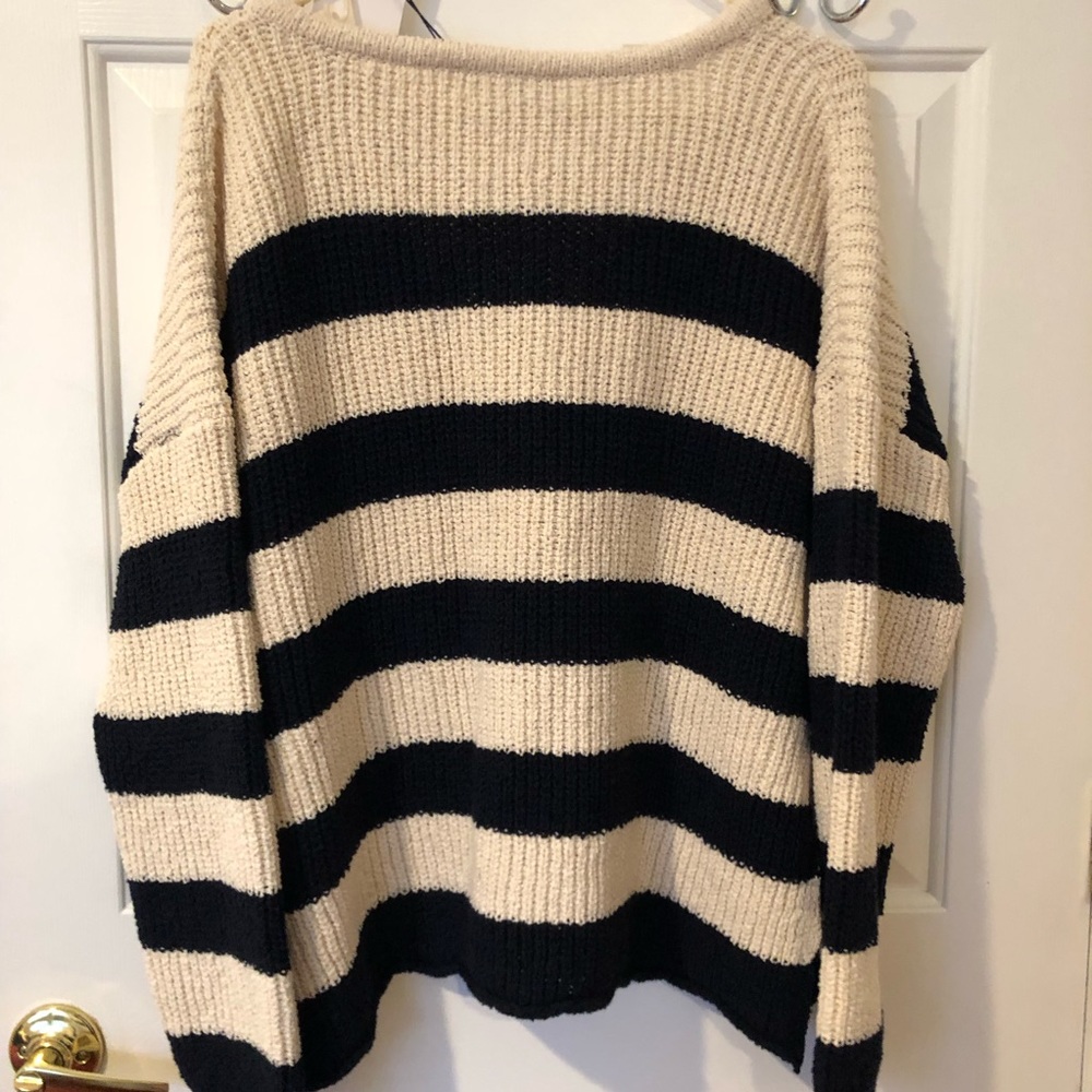 NWT Zara Striped Knit Sweater - Picture 4 of 4